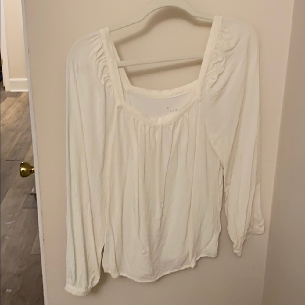 Square neck blouse